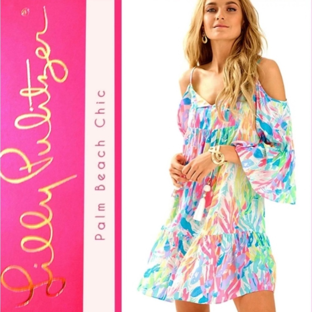 LILLY PULITZER sparkling sands ALANNA dress AS IS holy grail of LILLY medium